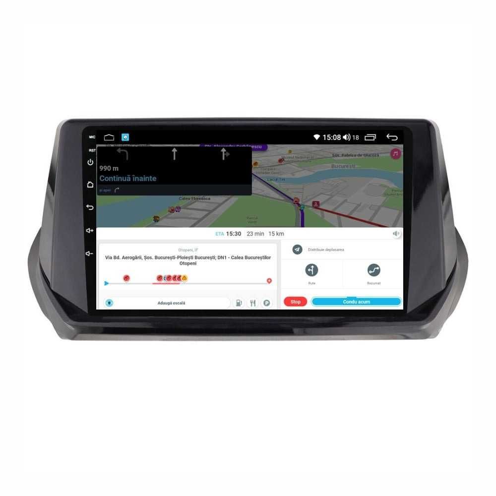 Navigatie Android 14 PEUGEOT 2008  2019 + 1/8 Gb CarPlay CAMERA
