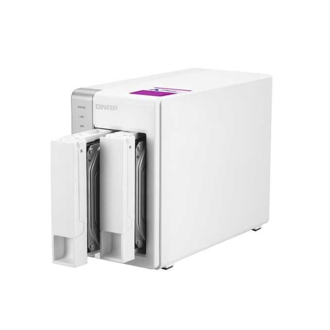 NAS QNAP TS-231P2 –Разширена RAM памет 8GB + 2x2TB хард диска WD Black