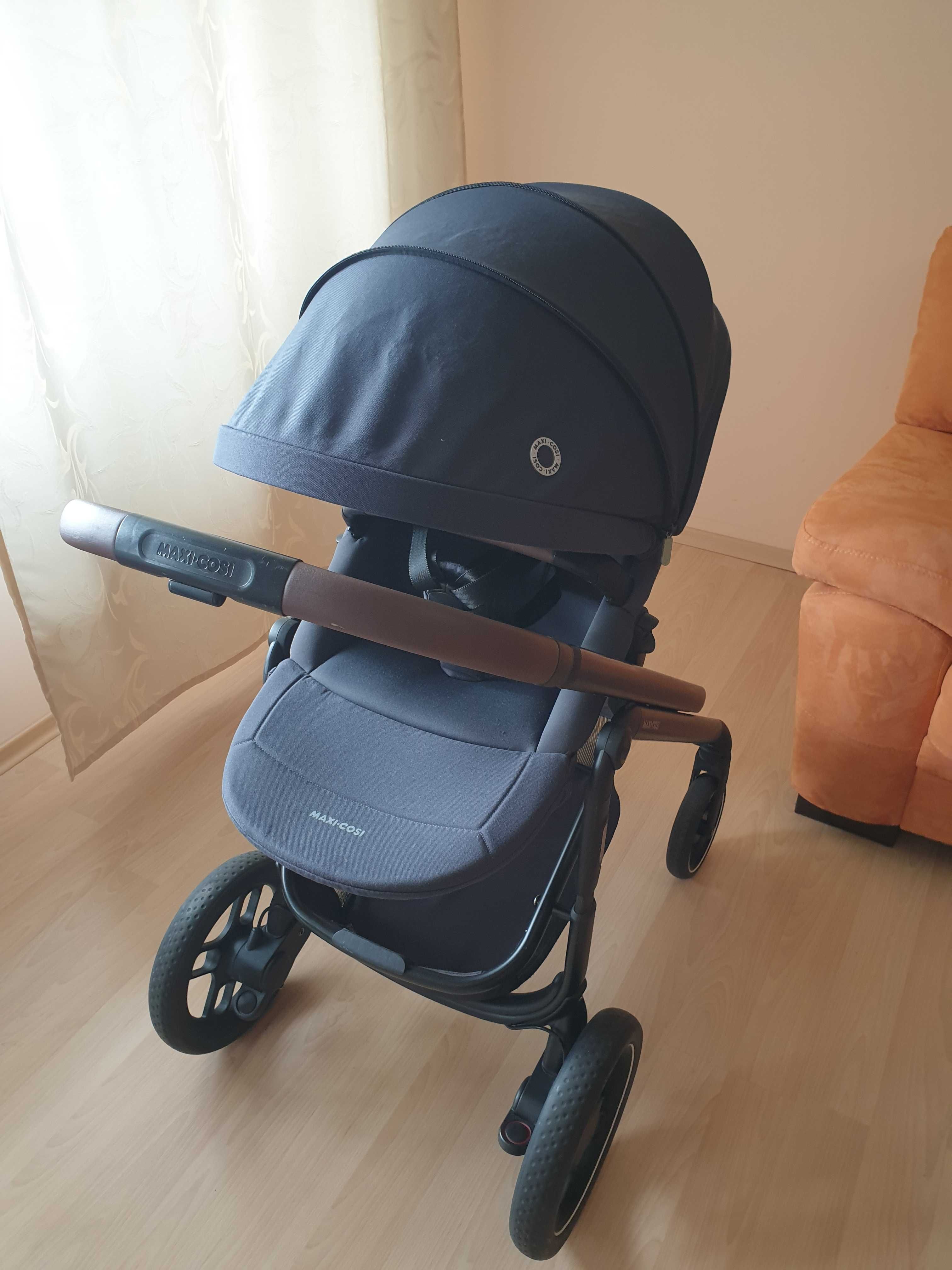 Бебешка количка Maxi Cosi Plaza + 2 в 1 Essential Graphite