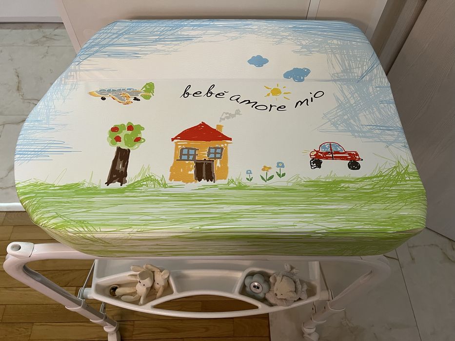 Повивалник за бебе CAM - Анатомична вана с шкаф и подложка за повиване