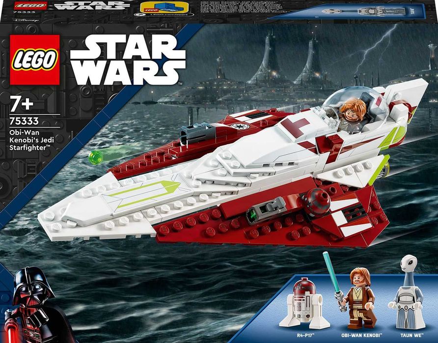 НОВО LEGO Star Wars 75333 - Джедайският изтребител на Оби-Уан Кеноби