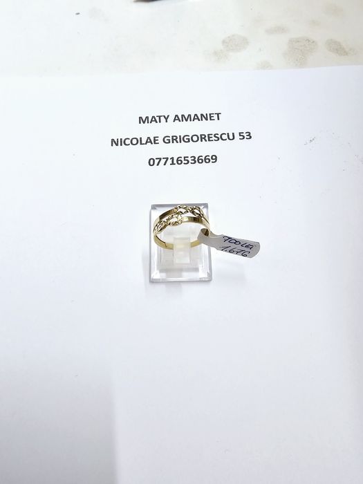 Maty Amanet Inel Dama aur 14 k 1.67 g cod 209