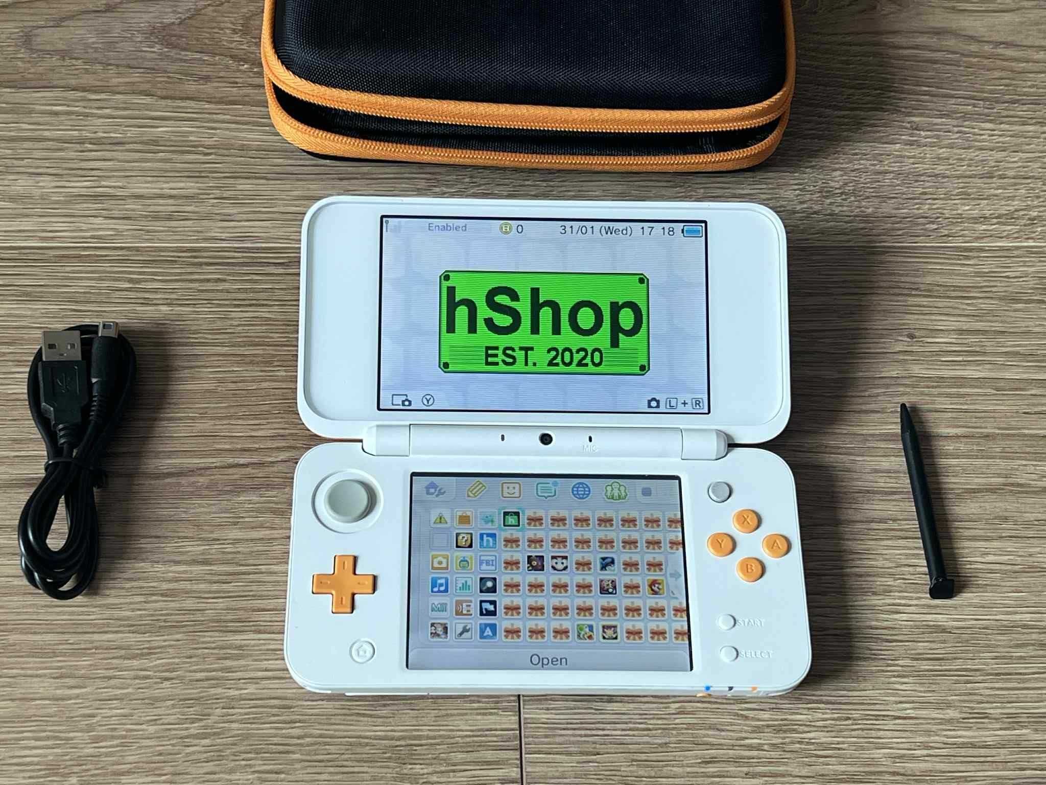 New Nintendo 2DS XL modat cu 90 jocuri si aplicatie jocuri gratis