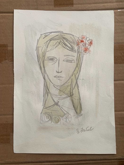 стара Картина акварел