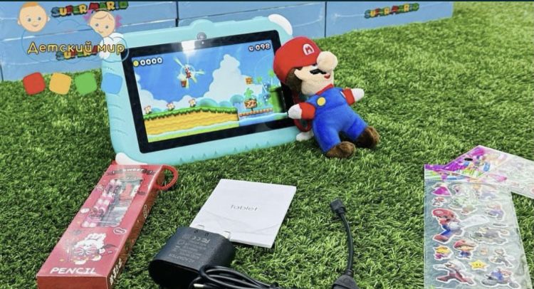 Super Mario 4/128 gb детский планшет bolalar plansheti 13 android