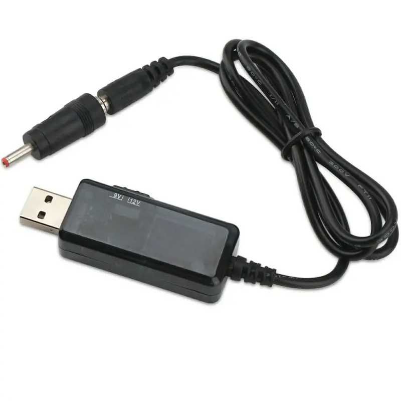 USB 5V to 9V 12V step up converter cable adapter sursa UPS DC Booster