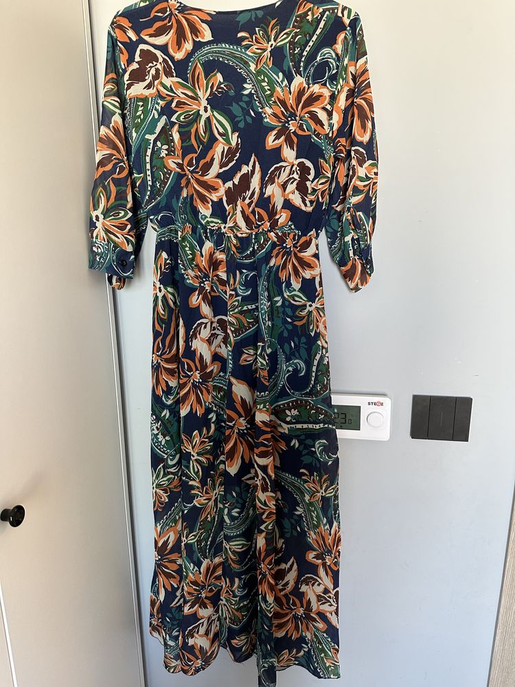 Rochie lunga de zi model floral