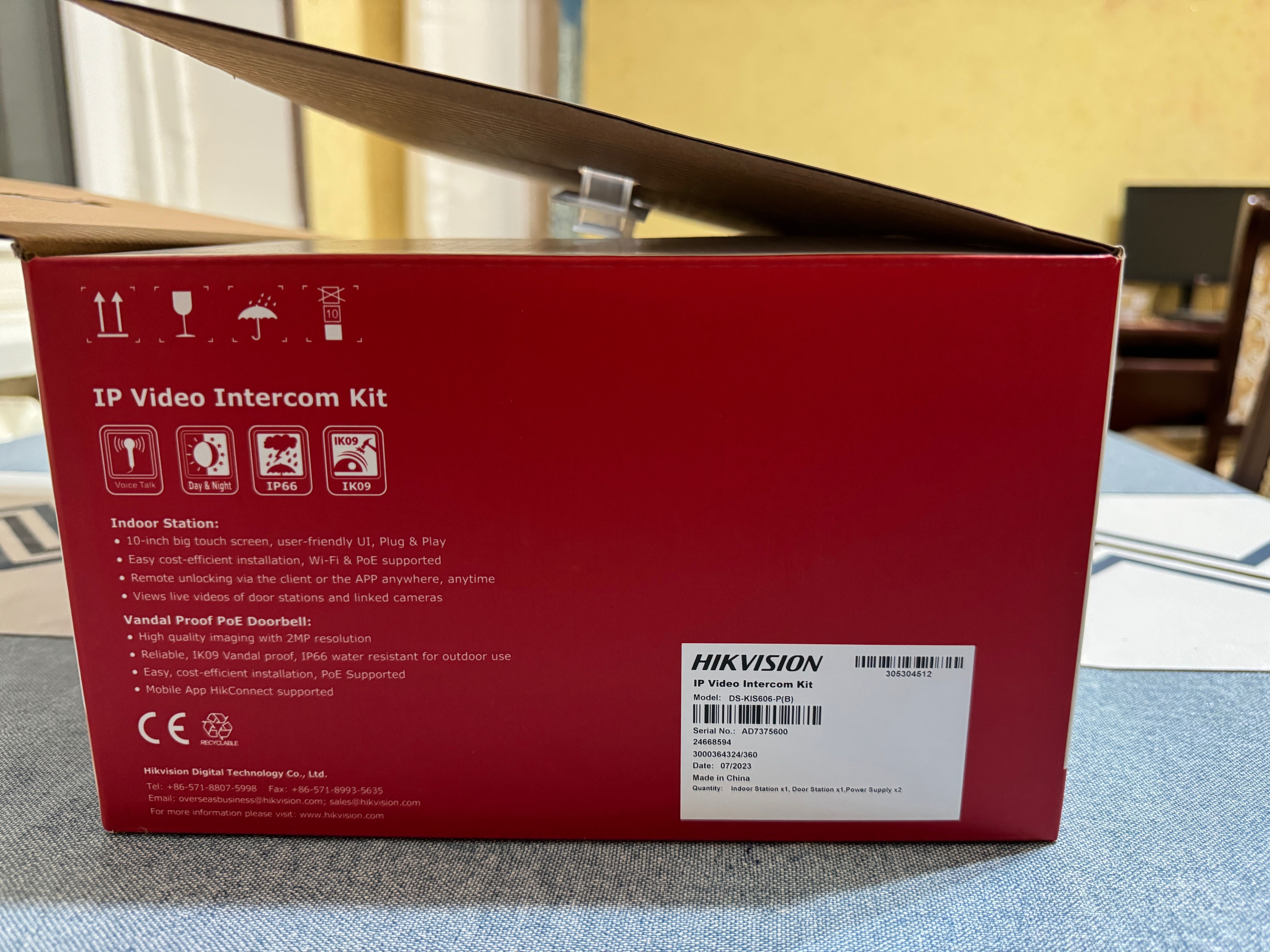 Hikvision domofon IP video