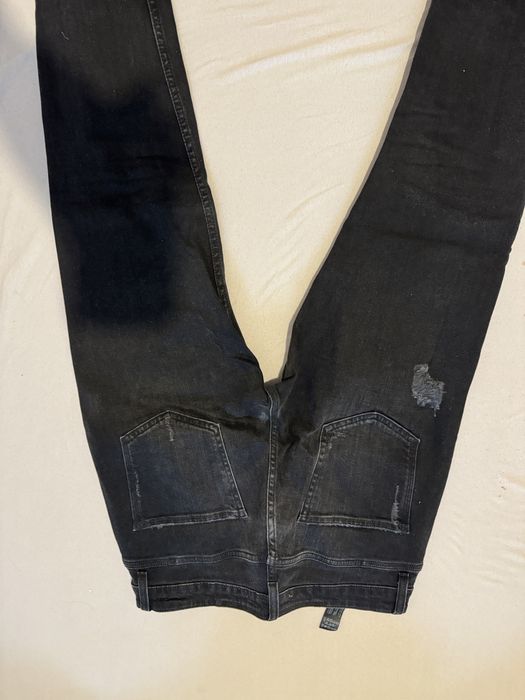 Blugi Zara 40 42 barbatesti negri cu rupturi