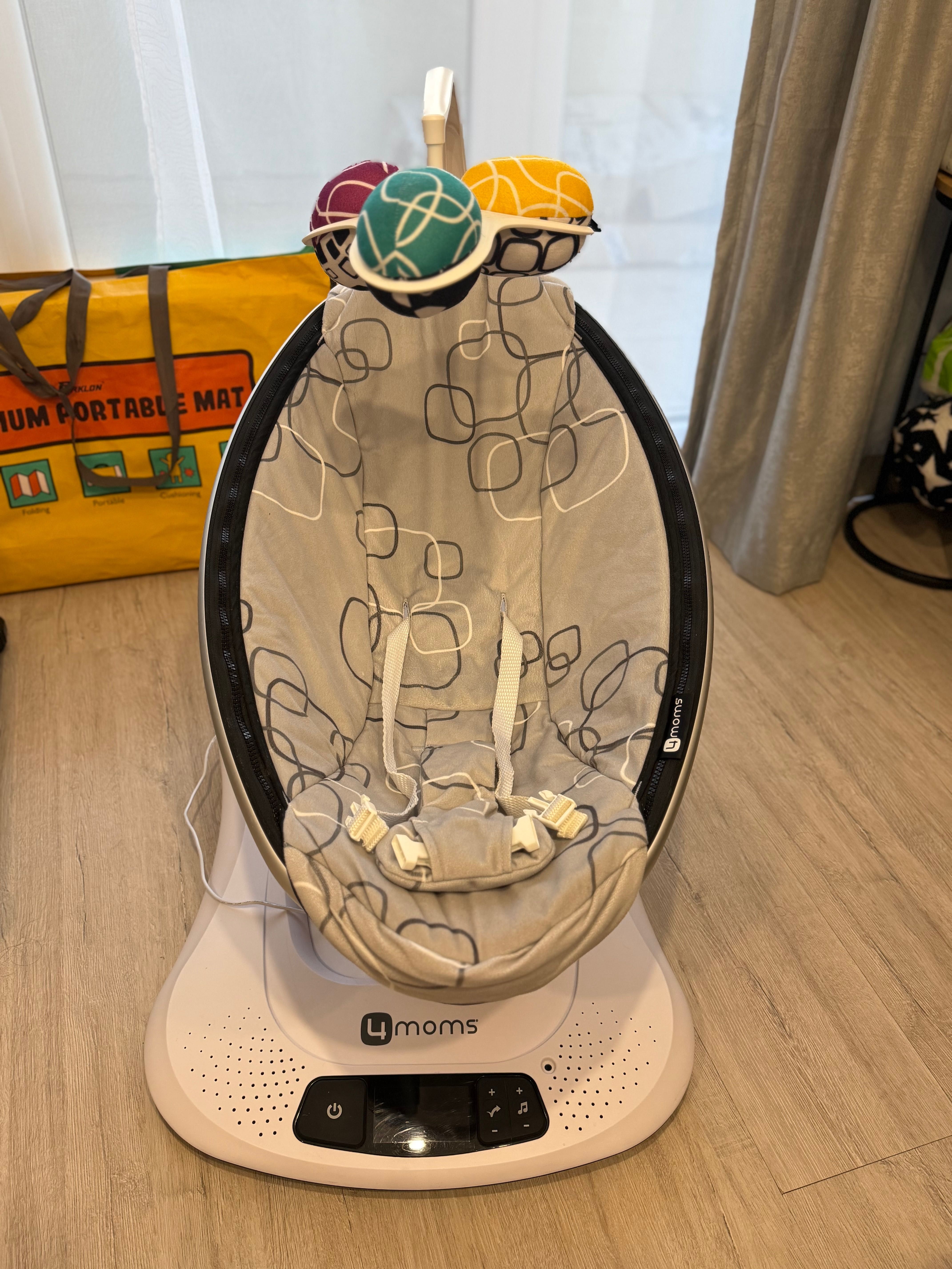 4moms mamaRoo бебешка люлка - Silver Plush -КАТО НОВА