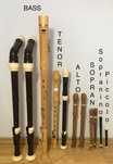 Fluiere - blockflote-recorder / sopranino, sopran, alto, tenor, bass