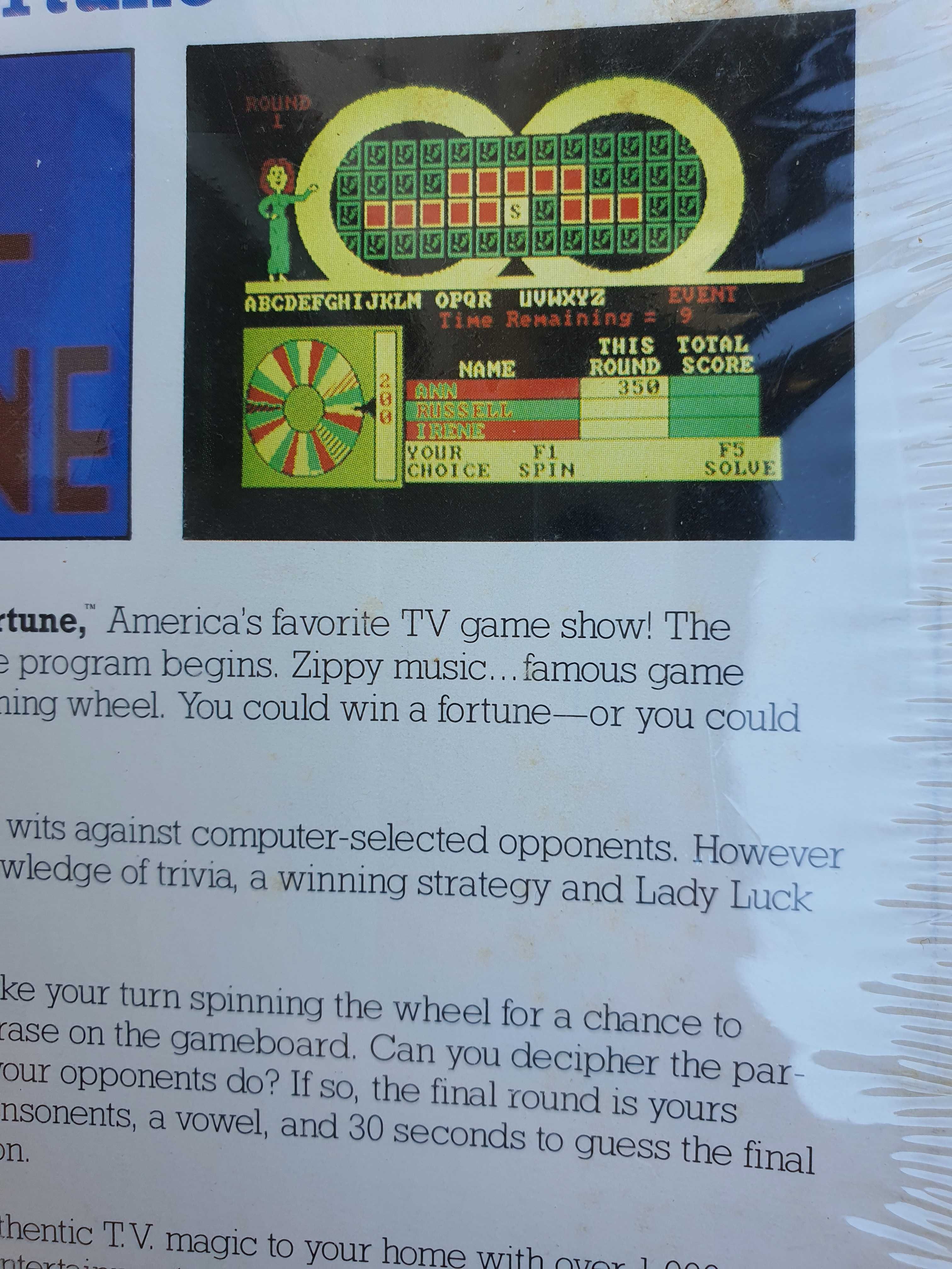 Joc PC 1987 Wheel of fortune