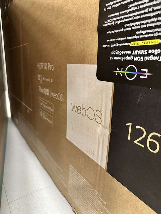 Чисто нов LG LED 4К телевизор 50”