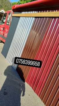 Tabla cutata colorata sau zincata pentru acoperiș sau gard