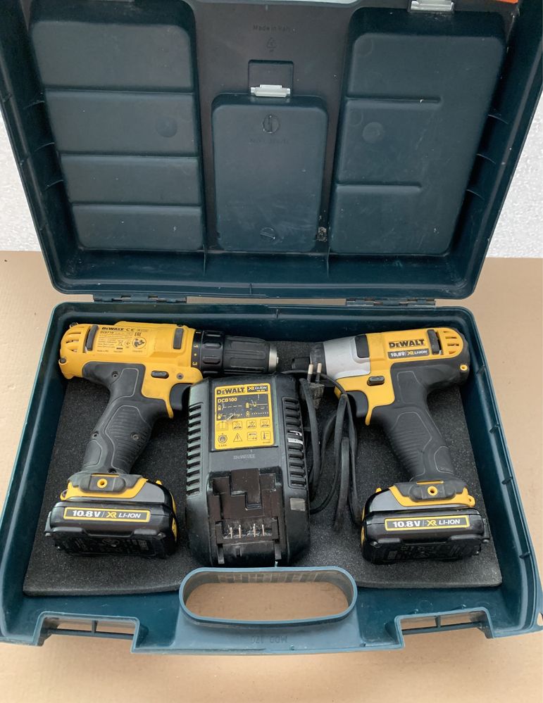 Dewalt set filetante 10,8v impact biti si bormasina