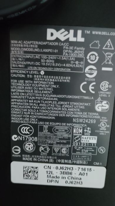 Vând încărcător laptop Dell original 65W