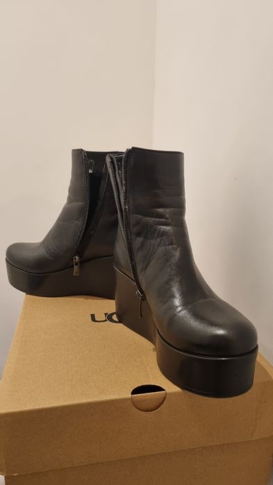 Botine piele dama  cu platforma 36