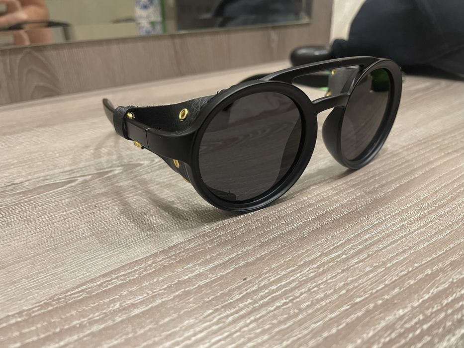 очки горные. новые модные панк-кожанные сольнцезащитные очки