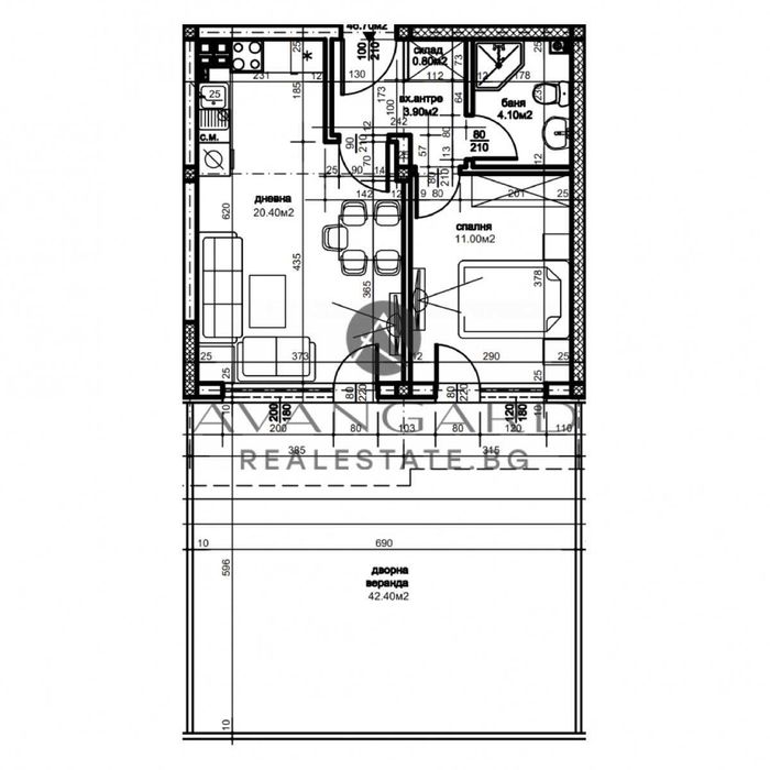 Продава се Двустаен апартамент в Пловдив, Кючук Париж - 95 кв.м за 675 €/кв.м - Снимка #3