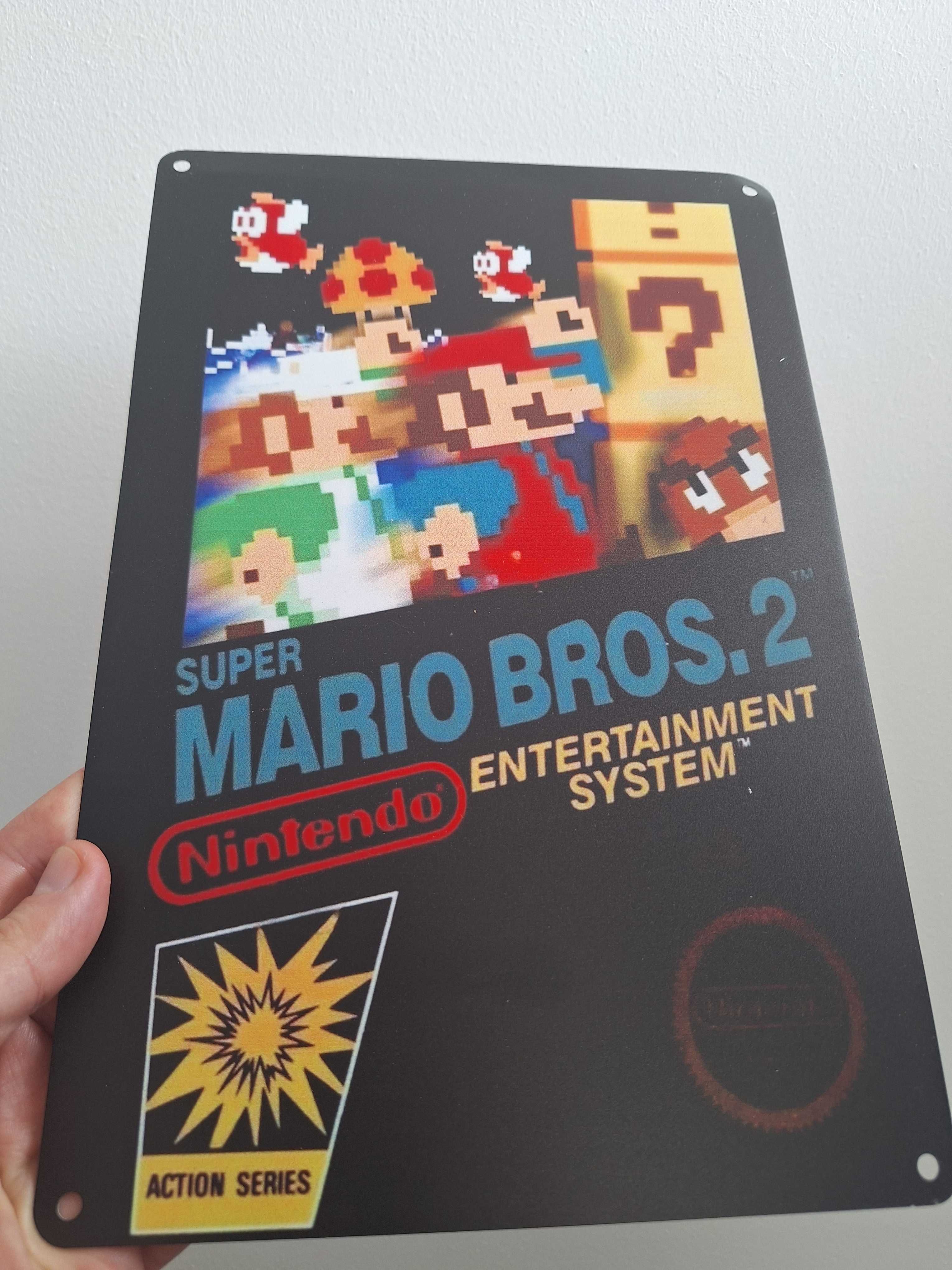 Super Mario Bros Nes Retro Video Game Metal Poster Sign 20x30cm poster