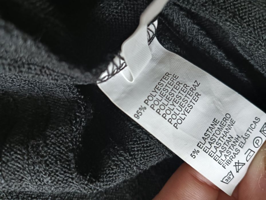 Cardigan lung cu buzunare de piele