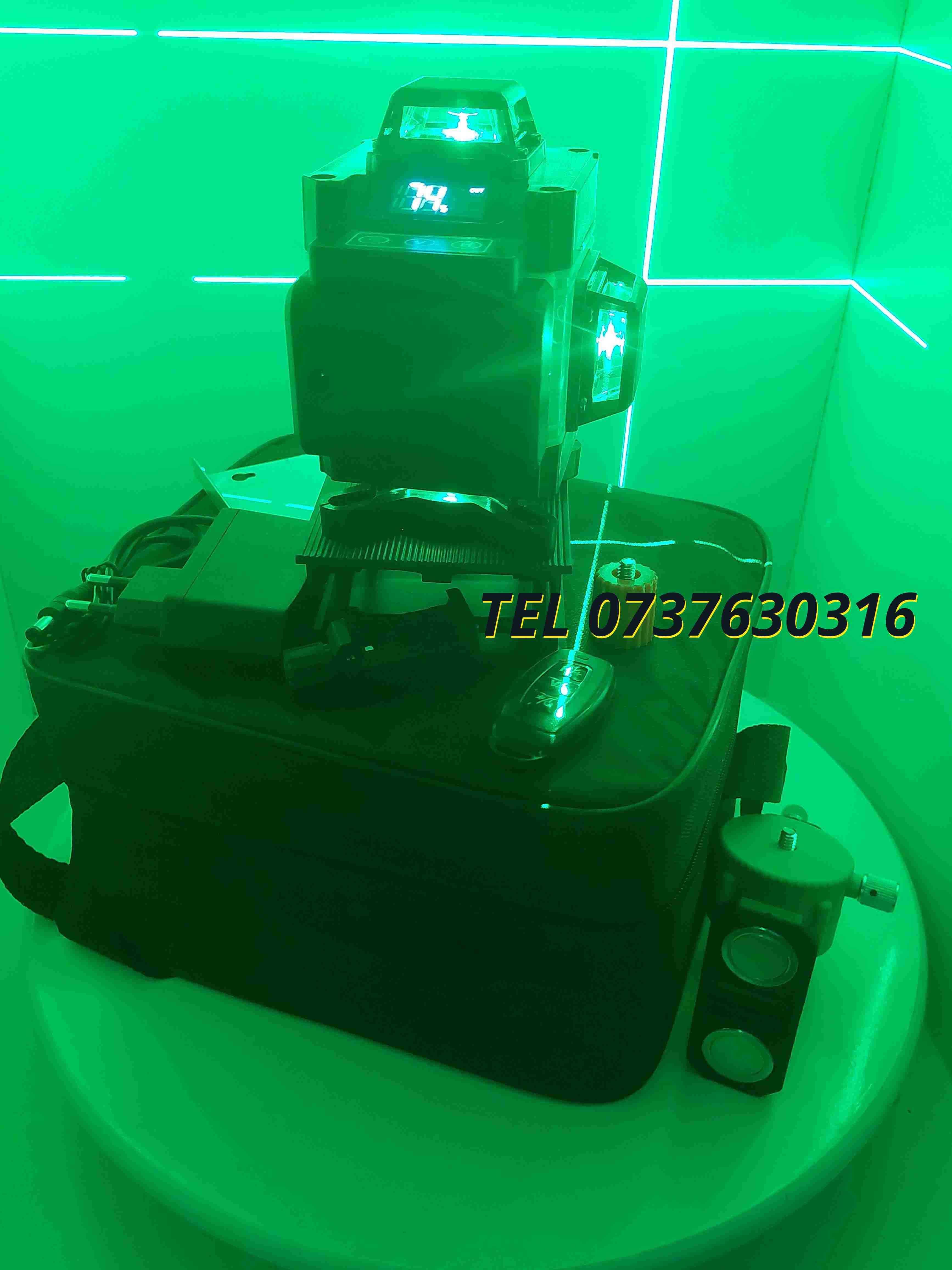 Nivela Laser 4d Visoli 16 Linii Lumina Verde Negrualb