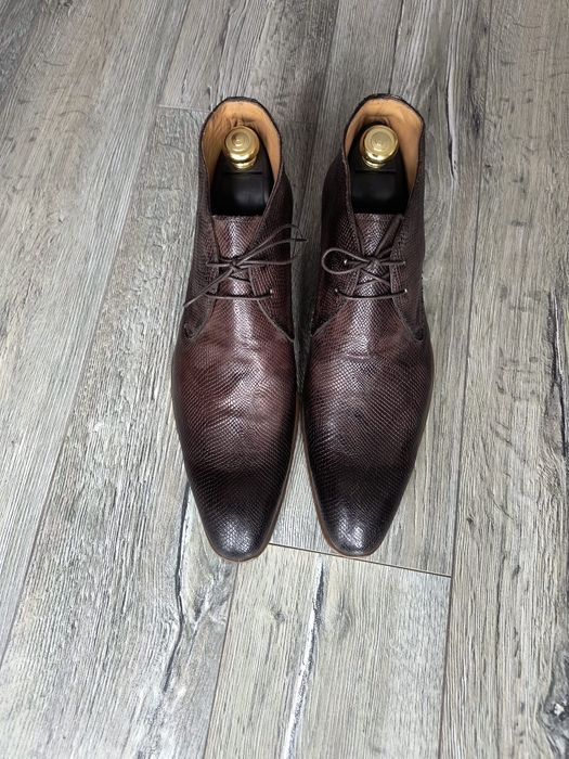 Ghete din piele naturala mărimea 44 culoare maro