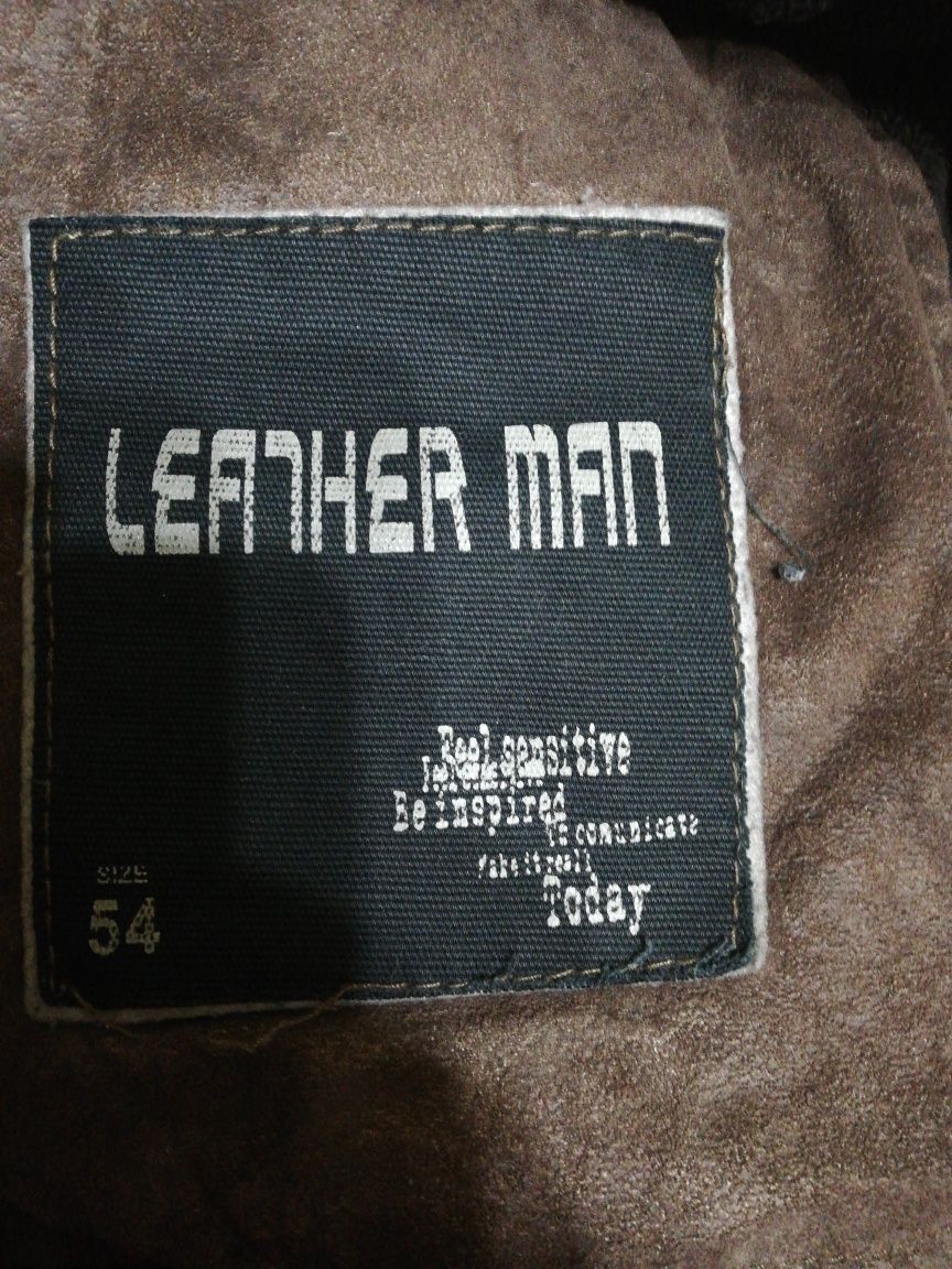 Дълго яке /късо палто Leather man еко кожа