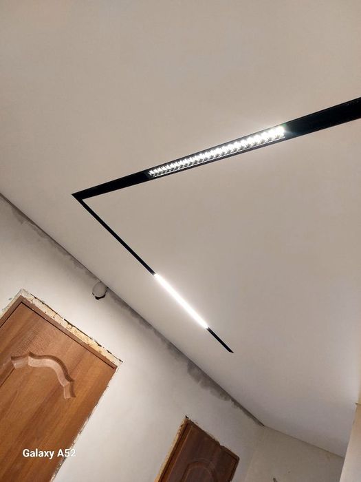 Монтаж натяжных потолков 1200 тг кв м