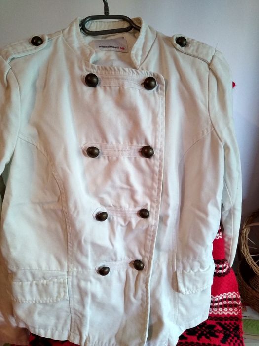 Sacou dama alb elegant