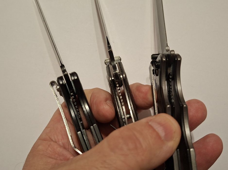 Briceag / cuțit pliabil ( 3 modele diferite cu piedică la lamă )