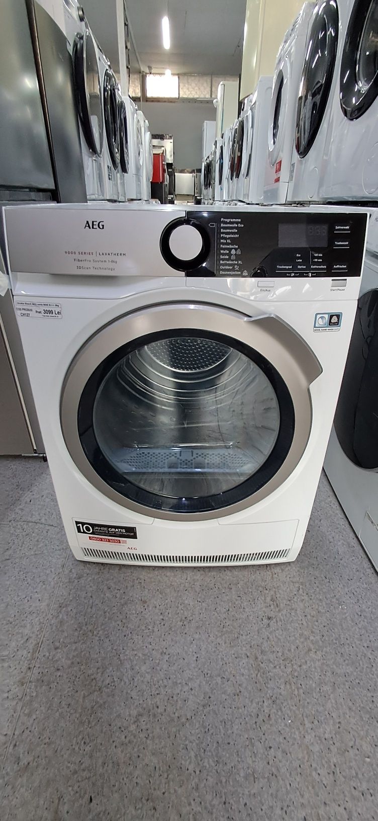 Uscator de Rufe AEG seria 9000 import GERMANIA Garanție Ch127