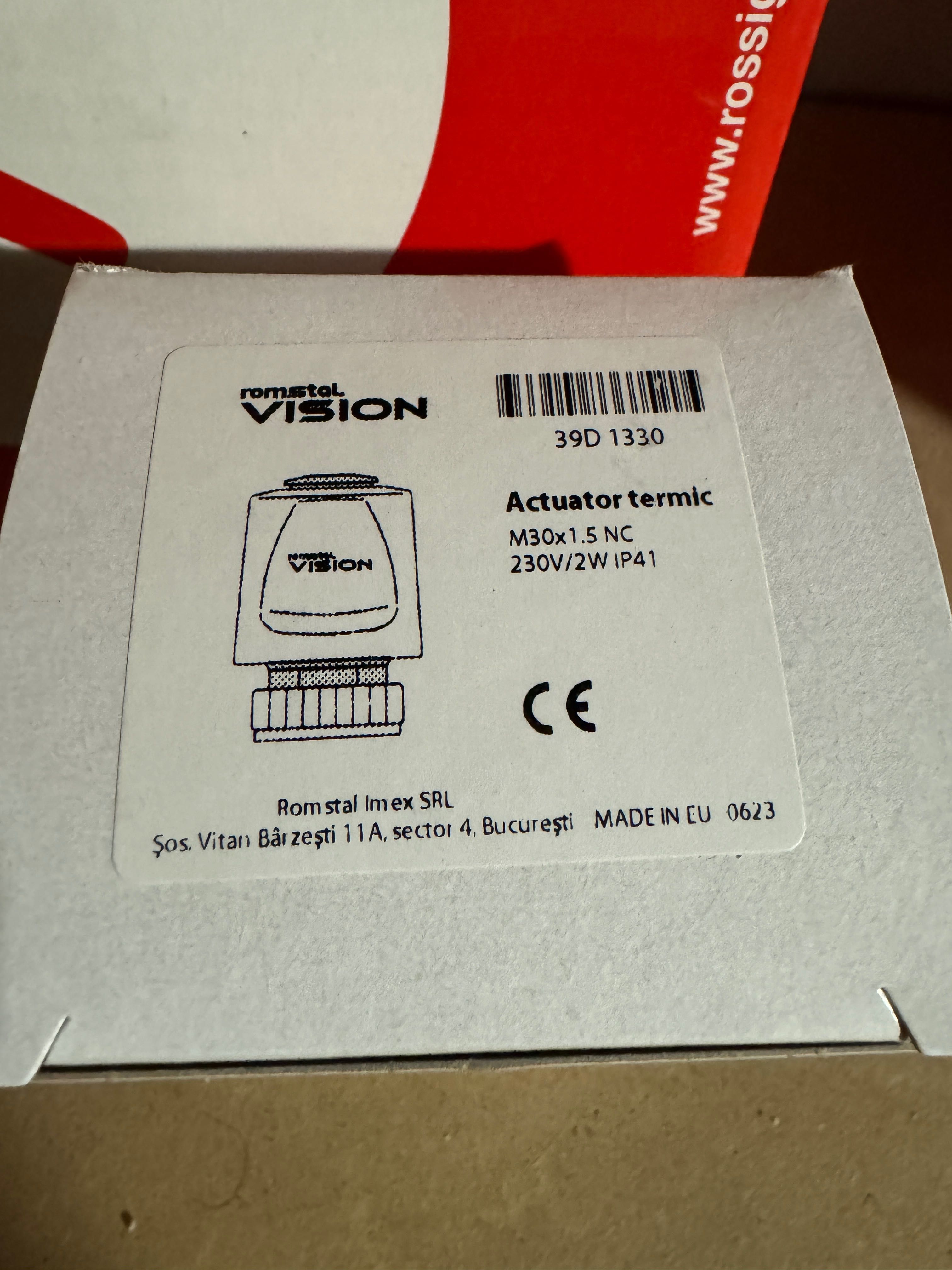 Задвижка Vision нормално затворена 230V M30x1,5 39D 1330