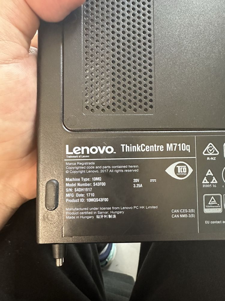 LENOVO M710q Tiny, Procesor Intel Core i5-7500T 3.30 GHz,