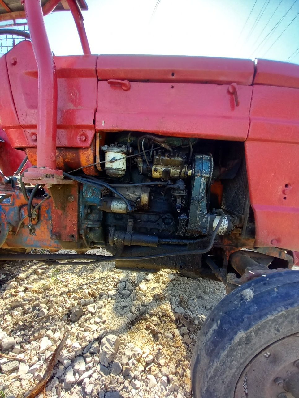 Tractor u445 și remorca de Medgidia