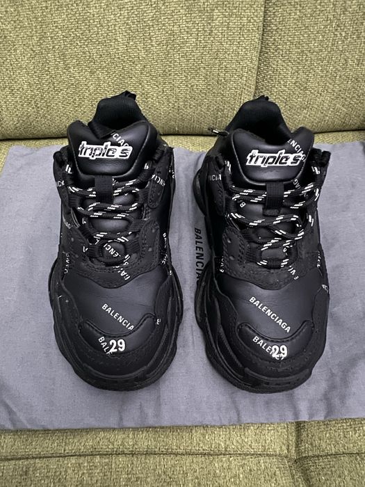 Balenciaga Triple S Kids Black-Marimea 29