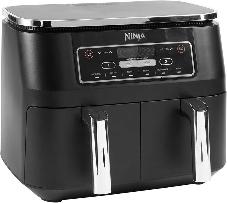 Ninja AF300 двоен фритюрник с топъл въздух, 2470W, 7.6л