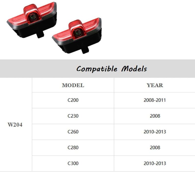 LED лого проектор за врати за MERCEDES W204