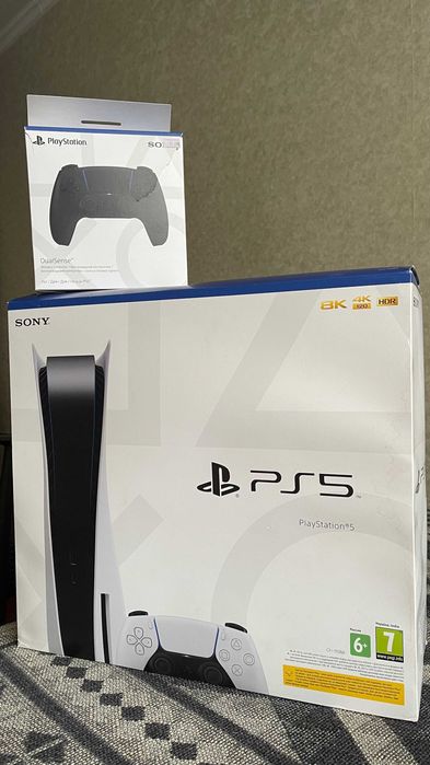 (PS5) SonyPlaystation 5 (два джойстика) + игры