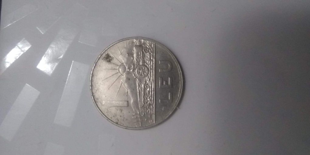 Moneda de 1 leu 1966