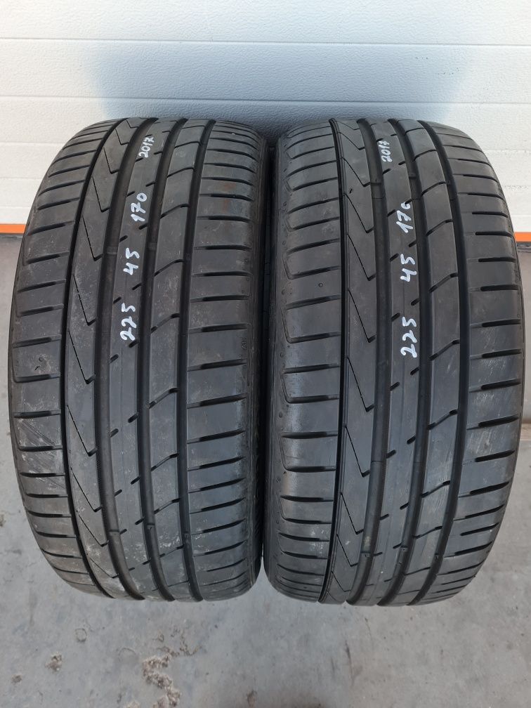 Летни гуми 2 броя HANKOOK Ventus S1 Evo2 225 45 R17 дот 2017