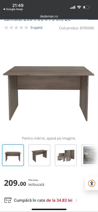 masa de birou impecabila