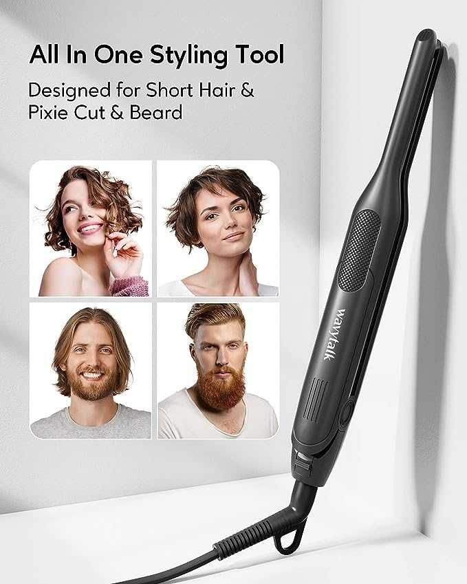 Преса за брада и коса с тънки плочи 0,75 см от Stylocks QY1088