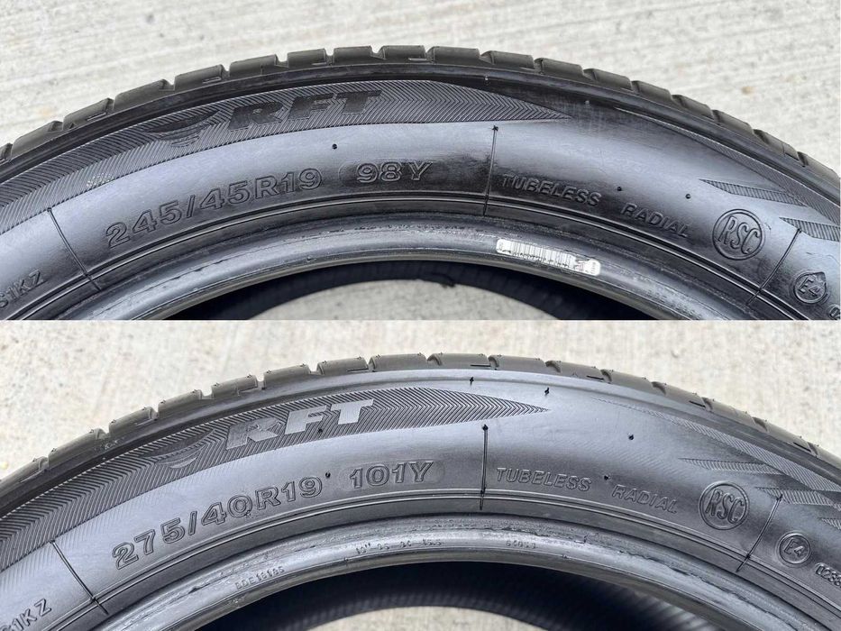 4 Anvelope Vara 245 45 19 / 275 40 19 Bridgestone Potenza 7.5mm RSC