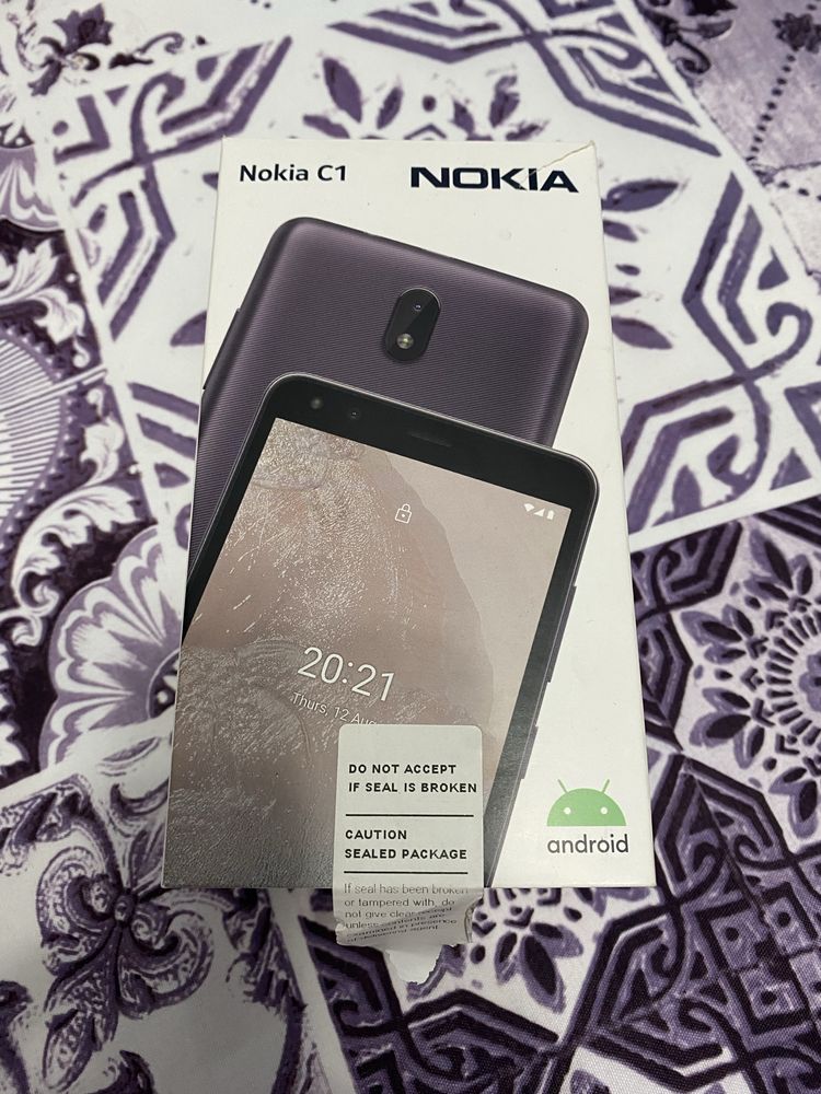 Смартфон Nokia C1 (2021), Dual Sim, 16GB, 1GB RAM, 3G, Blue