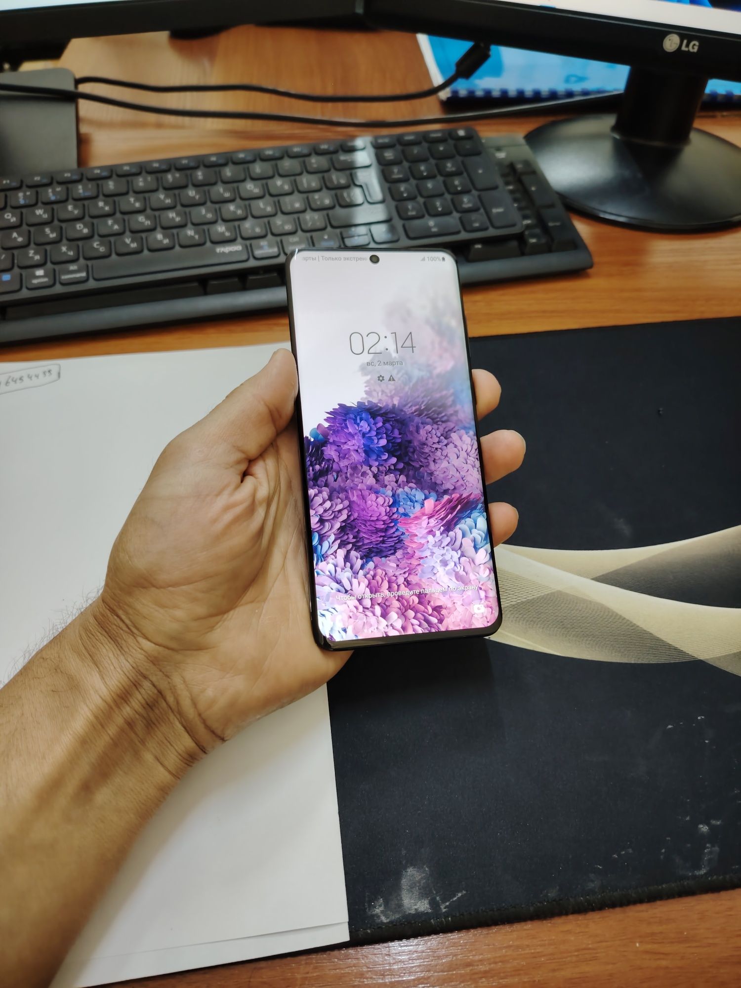 Samsung S20pilus 12/128gb(2023) ideal ochilmagan usta kurmagan aybi y