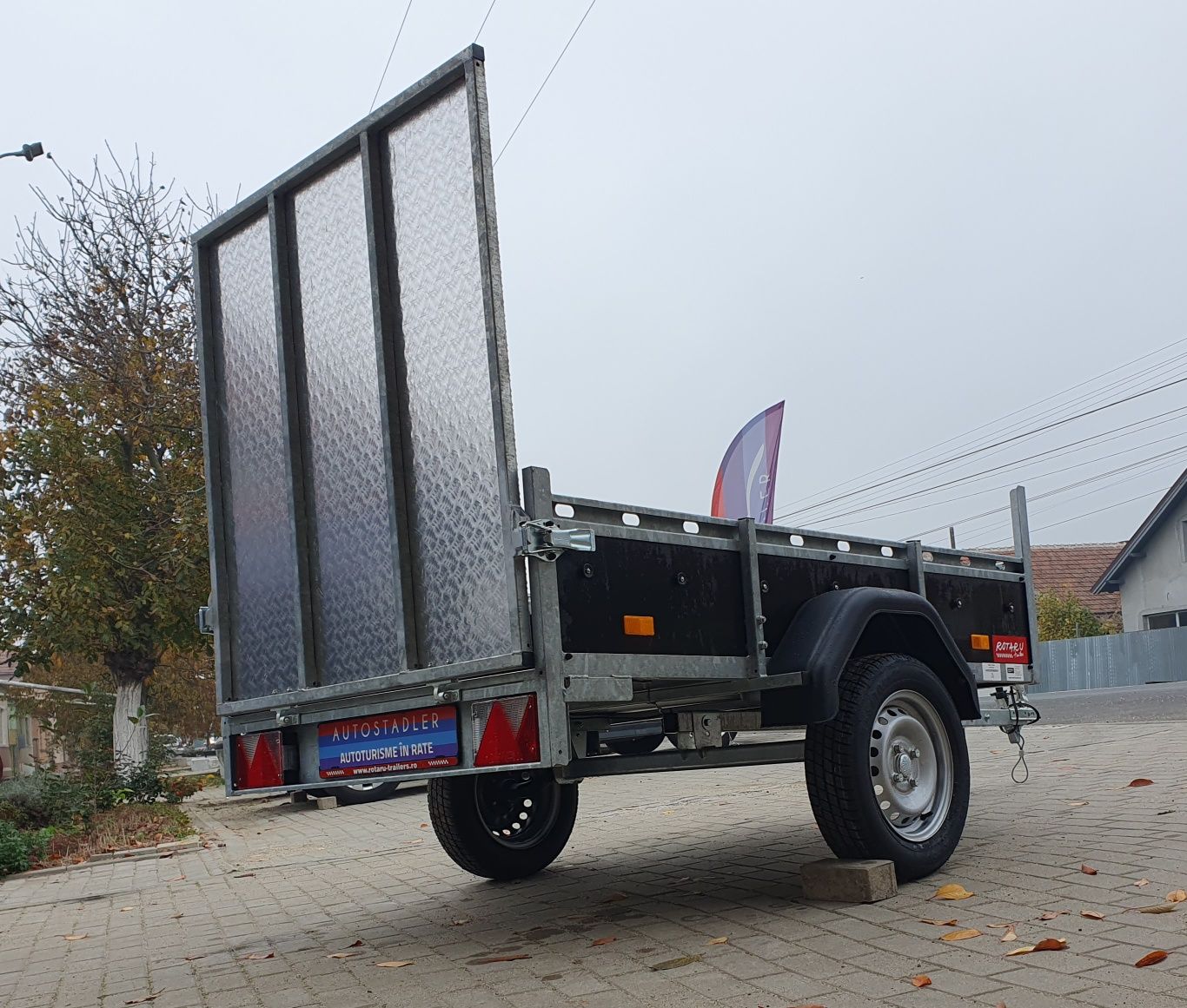 Remorca Rotaru Trailers M2 cu Rampă încarcare 2m/1,15m 750kg