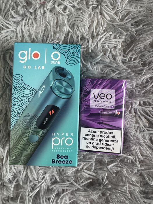Set glo editie limitată+ Veev+ pachet veo + bricheta cadou
