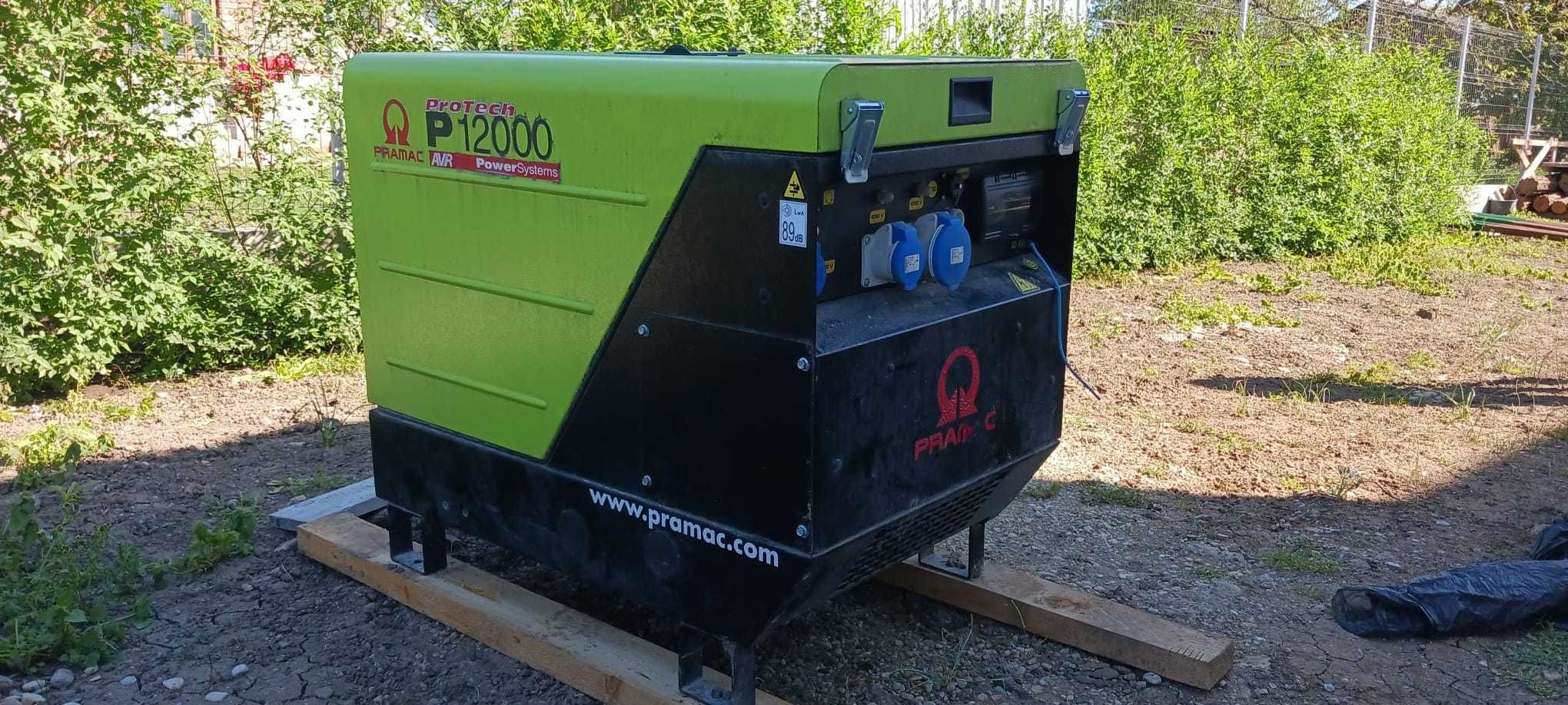 Generator monofazat Pramac P12000 AVR + panou de automatizare