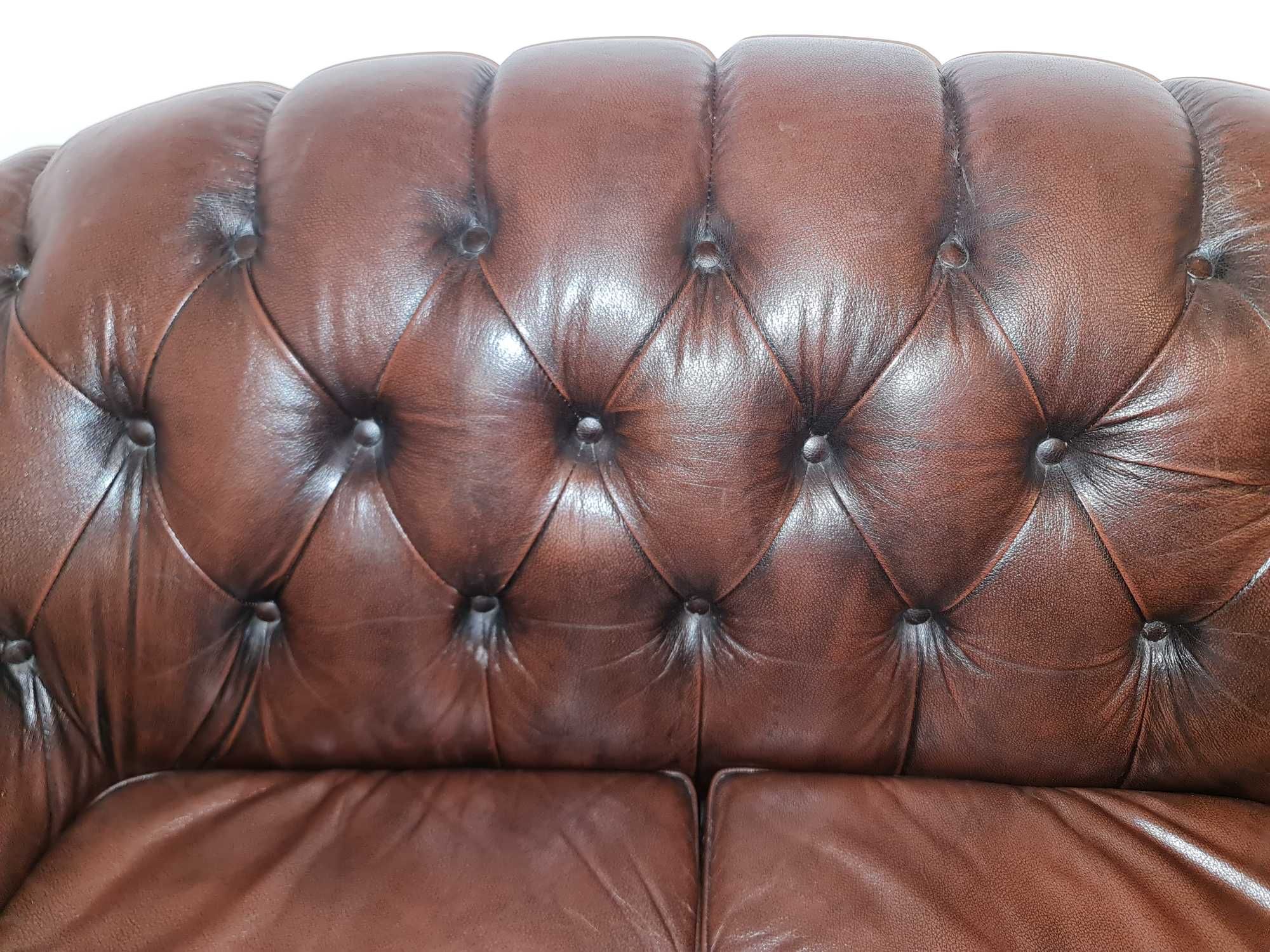 Canapea chesterfield originala maro